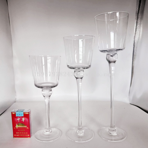 suit glass candlestick set three candlestick glass candlestick european candlestick