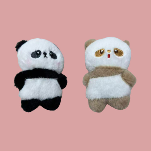 磁铁熊猫毛绒玩具可爱玩偶公仔书包钥匙扣挂件挂饰儿童小礼物周边