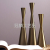 Nordic Golden Light Luxury Candlestick Romantic Decoration Domestic Western Single Candle Candle Christmas Creative Dining Table Ornaments