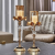 Light Luxury Creative Golden Romantic Rose Candle Holder Nordic Wedding Photography Home Living Room Table Candlestick Furnishings