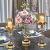 Light Luxury Creative Golden Romantic Rose Candle Holder Nordic Wedding Photography Home Living Room Table Candlestick Furnishings