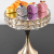 Glass Mirror Crystal Dessert Table Swing Plate Cake Stand Display Stand High Leg Tray Dessert Table Light Luxury Fruit Plate