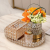 Nordic Entry Lux Style Gold Metal Oval Storage Tray Crystal Tissue Box Storage Jar Soft Matching Set