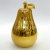 Pear-Shaped Golden Ceramic Decoration Creative Living Room Interior Decoration European Fruit Crafts Golden Castle Vase