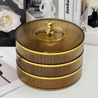Dried Fruit Tray Household Living Room Coffee Table Storage Box Light Luxury High-End Nut Plate Fruit Plate Snack Display Dried Fruit Box