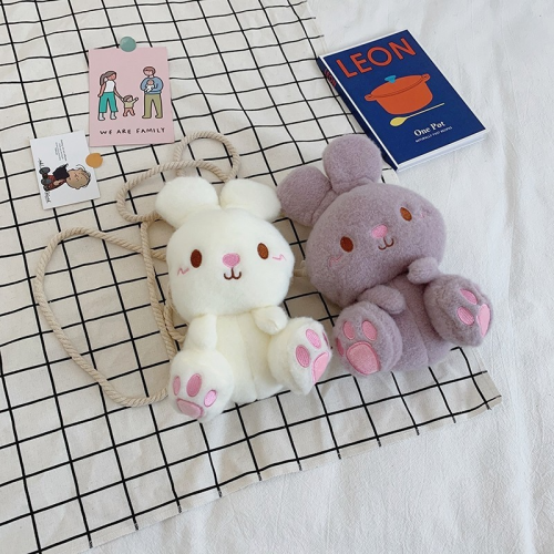 Cartoon cute rabbit backpack children plush shoulder bag gir