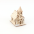 Factory Customized Wholesale Christmas Decorations Activity Store Layout Atmosphere Pendent Ornaments Wooden Cottage with Lights