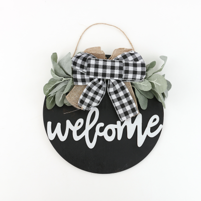 Amazon Christmas Wreath Welcome to Door Sign Hanging Wall Wall Hangings Hanging Decoration Wall Home Decoration