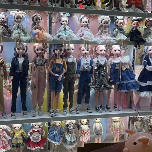 60cm fashion casual suit series music doll canvas shoes jeans girl toys gift barbie