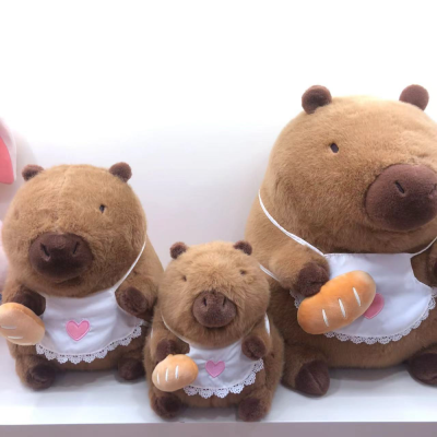 Shangrongfang Capybara Guinea Pig Chef Laid-Back Capybara Plush Toy Kids' Birthday Present Gift