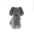 Bole Cute Plush Toy Simulation Squat Puppy Doll Pendant Keychain
