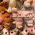 Plush Pendant How Many Flower Cloth Ear Rabbit Keychain Lion Bear Duck Prize Claw Doll Tik Tok Live Stream Amazon Cross-Border