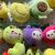Plush Pendant Cherry Rabbit Keychain Fruit Star Rice Ball Grab Machine Doll Tiktok Live Broadcast Amazon Cross-Border Worker