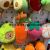 Plush Pendant Small Avocado Key Hamburger Duck Watermelon Grasping Machine Tiktok Live Broadcast Amazon Cross-Border Factory
