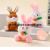 Cute Bunny Carrot Plush Doll Girl Backpack Keychain Pendant Decorative Doll Machine Gift
