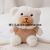 New Milk Tea Rabbit Milk Tea Bear Plush Toy Keychain Bag Ornaments Children Gift Doll Machine Wholesale