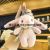 4-Inch Plush Toy Cute Cream Rabbit Pendant Dudu Rabbit Keychain Plush Doll Machine Doll Wholesale Gift