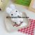 Cute White Rabbit Plush Doll Doll Pendant Keychain Schoolbag Ornaments Small Gift Factory Supply Wholesale