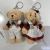 Plush Satchel Bear Keychain Female Cute Doll Doll Schoolbag Key Pendant Car Key Chain Small Gift