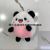 Plush Satchel Bear Keychain Female Cute Doll Doll Schoolbag Key Pendant Car Key Chain Small Gift