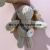 Tiktok Rabbit Plush Pendant Crane Machines Baby Doll Wholesale Stall Doll Cartoon Key Button Plush Toy