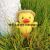 Online Celebrity Ins Straw Hat Small Yellow Duck Pendant Doll Schoolbag Pendant Keychain Duck Doll Plush Toy Wholesale