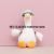 New Flower Goose Feather Plush Toy Keychain Doll Pendant Backpack Goose Doll Ragdoll Crane Machines Factory Wholesale