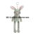 Cute Long Legs Bunny Plush Doll Long Eared Rabbit Keychain Handbag Pendant Prize Claw Toy Doll