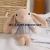 Long Ears Rabbit Plush Pendant Doll Bag Keychain Doll Ornaments Button Rabbit Plush Toy Small Gift