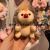 Foreign Trade Export Little Hedgehog Plush Doll Keychain Children Schoolbag Pendant Couple Bags Pendant Prize Claw Doll