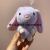 Cute Long Ear Rabbit Plush Keychain Pendant Doll Doll Doll Clothing Bag Ornaments Desktop Ornaments Wholesale