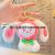 Cute Plush Bunny Pendant Doll Drip Wedding Plush Toy Key Chain Push Doll Wholesale