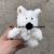 Girl Heart West Highland Puppy Keychain Pendant Plush Doll Puppy Car Schoolbag Ornaments Doll Machine