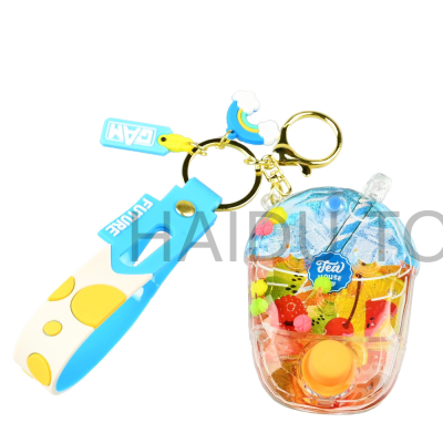 2023 Summer Hot-Selling European and American Non-Infringement Domestic Hot-Selling Game Machine Keychain Drift Bottle Oil-Entering Pendant