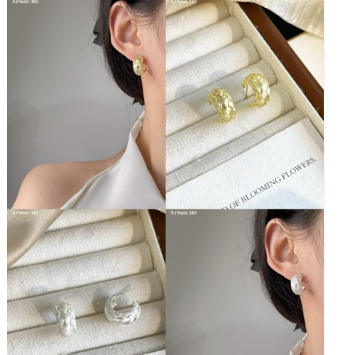 意大利编织工艺耳圈 复古设计 气质耳饰 925国标银针