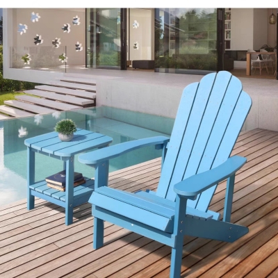 Outdoor Garden couch outdoor courtyard adult plastic wood recliner waterproof and sun protection anti-corrosion Nordic frog chair