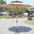 Large Outdoor Sunshade Umbrella Sitting Hand Umbrella Sitting Fixed Stall Umbrella Base Resin Bottom Cement Base 