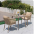 High-End Outdoor Desk-Chair Courtyard Villa Terrace Waterproof and Sun Protection Roof Outdoor Garden Leisure Rope