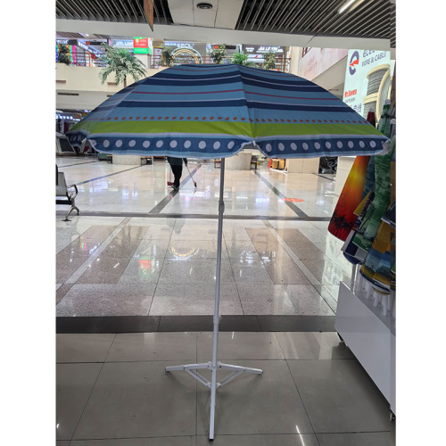 new outdoor polyester landscape plain cloth silver glue fabric beach umbrella high quality printing fashion beach umbrella wholesale