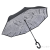 Long Handle Reverse Umbrella Advertising Printing Logo Hand Free Type C Double-Layer Umbrella Car Special Wind-Resistant Rain-Proof Dual-Use