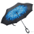 Long Handle Reverse Umbrella Advertising Printing Logo Hand Free Type C Double-Layer Umbrella Car Special Wind-Resistant Rain-Proof Dual-Use