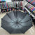 10-Bone Hand Open Black Plastic Umbrella with Lace Petals Vinyl Sun Protective-Fold Umbrella 10-Bone Advertising Umbrella