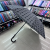 Factory in Stock Wholesale 10 Bone Flower Cloth Curved Handle Umbrella Windproof Straight Umbrella Advertising Umbrella Gift Umbrella Movable Umbrella