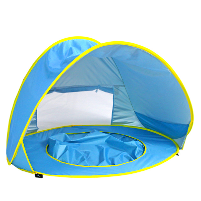 Baby Beach Tent Sunshade Children Tent Outdoor Sun Protection Baby Playing with Water Castle Folding Simple Quickly Open Spot