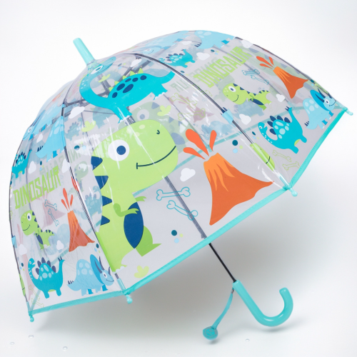 Rst055a Small Dinosaur Umbrella Cute Unisex Long Handle Umbrella Long Umbrella Plastic Umbrella Cartoon Umbrella
