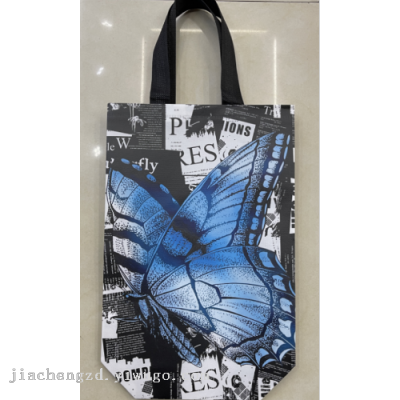 Non-Woven Bag Color Printing Laminating Bag Gift Bag Supermarket Shopping Bag Handbag Ultrasonic Hot Pressing Bag