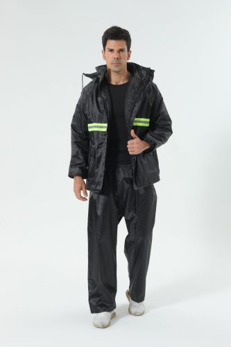 factory direct sales foreign trade double-layer quilted raincoat split rainproof suit