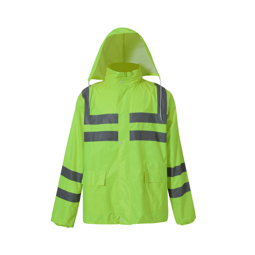 factory direct sales foreign trade reflective color matching raincoat suit