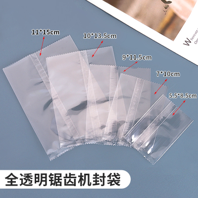 Machine Seal Fully Transparent Serrated and Easy to Tear Biscuits Bag Scented Tea Tea Bag Baking Bag the Sealing Bag in Stock Wholesale