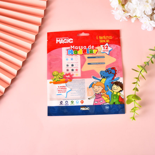 玩具拉链袋复合袋自封袋开窗彩印创意卡通包装袋opp袋材料可定制